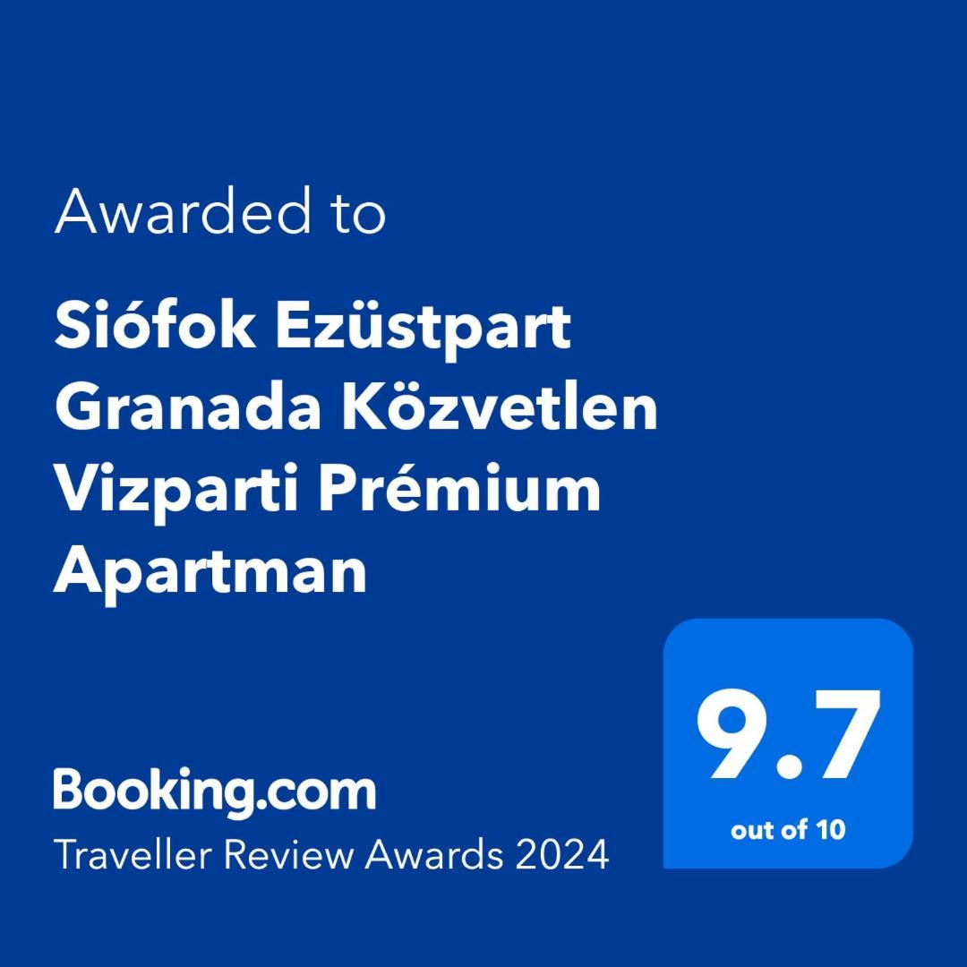Siofok Ezuestpart Granada Koezvetlen Vizparti Premium Apartman Bagian luar foto